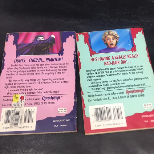 12 Vintage Goosebumps Books R.L. Stine- Apple Fiction-Read Description - Imagen 14 de 23