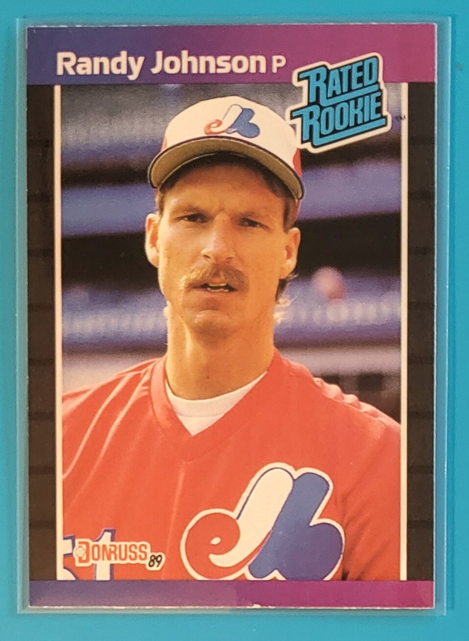 1989 Donruss Rated Rookie #42 Randy Johnson Montreal Expos Baseball Card