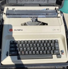 Vintage Beige Olympia Typewriter  thumbnail