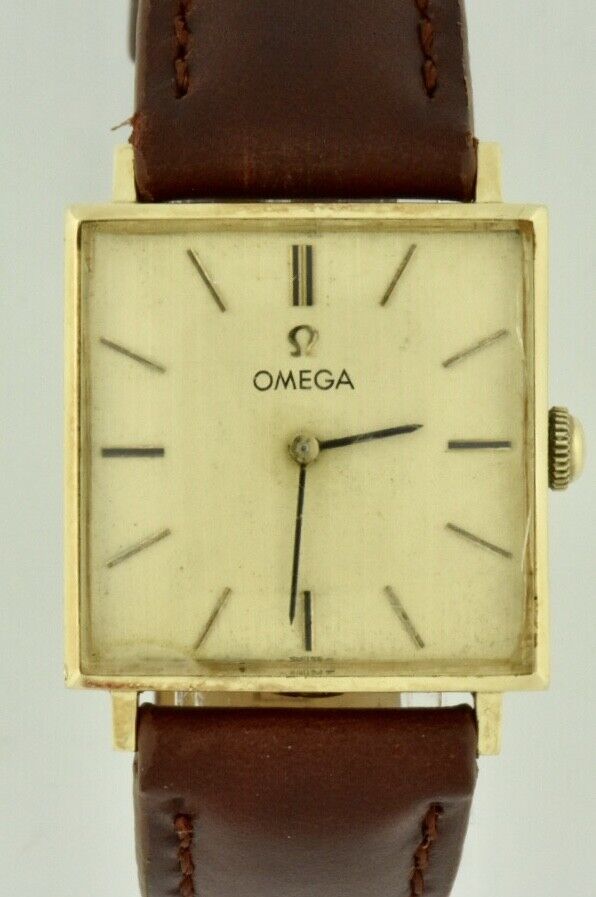 Vintage Men's Omega 14k Gold Hand Wind Cal 625 Square Watch Vintage Men's Omega 14k Gold Hand Wind Cal 625 Square Watch