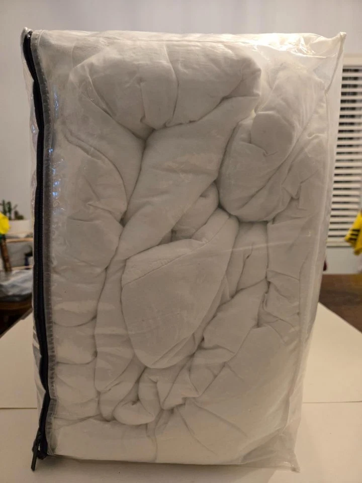 Azulejo tejido Charter Club 3 piezas Juego de edredón reversible King blanco Foto 3 de 4