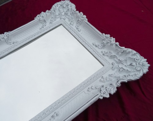 XXL WANDSPIEGEL SILBER 96x57 ANTIK BAROCK SHABBY CHIC FLURSPIEGEL SCHMINKSPIEGEL - Picture 83 of 160