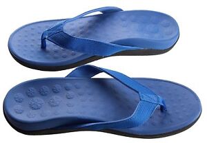 Blue orthotic sandals arch support plantar Fasciitis heel pain posture ...