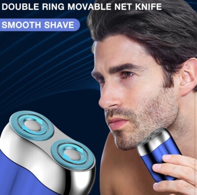 Electric Razor, New Model Mini Dual-Head Electric Shaver Pocket Washable