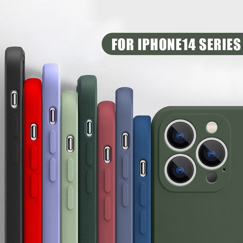 Per iPhone 15 14 Pro Max 13 12 11 16 XS Liquid Silicone Morbido Cover Case Skin - Zdjęcie 8 z 29