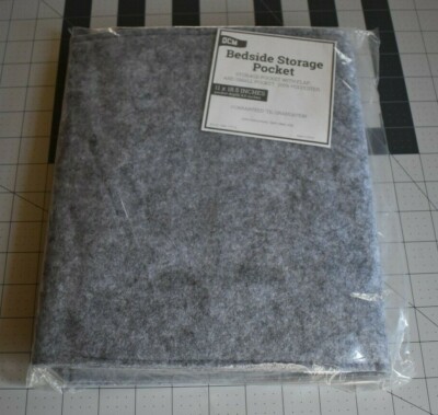 OCM Bedside Storage Pocket - Gray - New - 11'' x 18.5'' - 100% Polyester
