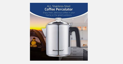 Heavy Duty Stove Top Percolator Yosemite Coffee Pot Maker Stainless Steel 8-Cup - Picture 2 of 12
