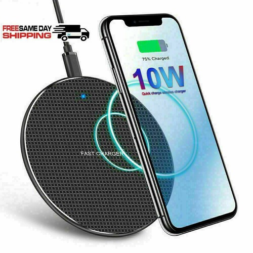 10w Qi Wireless Charger, Fast Charging Pad Dock for iPhone, Samsung, Android - Picture 9 of 9