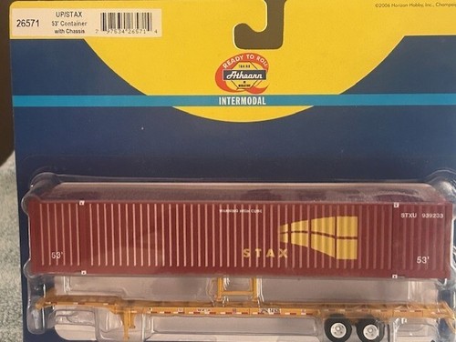 UNION PACIFIC / STAX INTERMODAL 53ft KONTENER I PODWOZIE PRZYCZEPY HO Skala RTR NOWOŚĆ