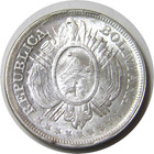 elf Bolivia 50 Centavos 1897 PTS CB    Silver  — photo 1