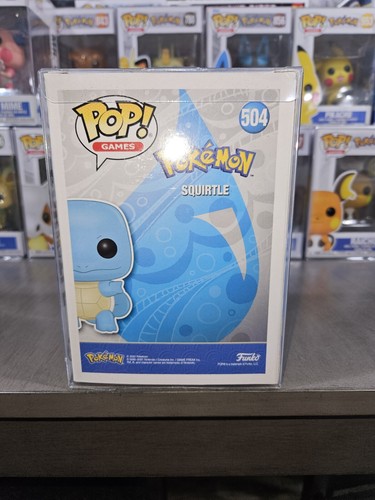 Funko Pop! Vinyl: Pokémon - Squirtle (Silver) (Metallic) #504 And Pop Protector - Picture 3 of 3