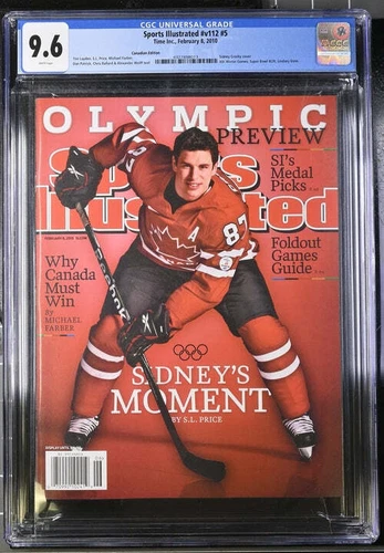 2010 Sports Illustrated Magazine Graded CGC 9.6 Sidney Crosby Cover Newsstand