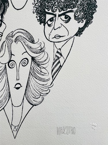 Al Hirschfeld The Four Chiefs Hand Signed Limited Lithograph Art - Picture 2 of 3