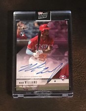 2018 TOPPS NOW #OD-276C NICK WILLIAMS (RC) ROAD TO OPENING DAY AUTO # 24/25