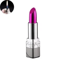Women Cigarette Lighter Creative Lipstick Lighters Mini Butane Gas Refillable