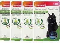 4 X Beaphar Zecken- & Flohschutz Halsband FüR Katzen Reflektierend