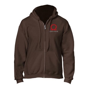 Zipper Of Serpent Length Brown Small Full God ge6240s Men's Hoodie Logo War dRx4wOqO0