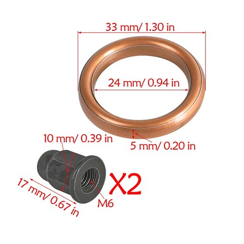 28mm Exhaust Pipe Muffler Kit for 125cc 150cc GY6 Quad Buggy Go Kart ATV Dune - Picture 7 of 9