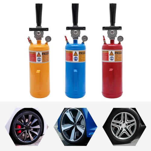 Pneumatici 8L Rosso/Giallo/Blu Riempitore Pneumatici Professionale Booster Riempitore Shock Pneumatici - Foto 7 di 52