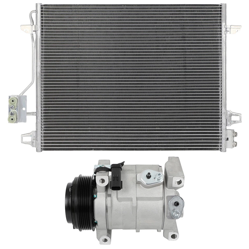 AC Condenser & AC Compressor Cooling Kit For 2008-2010 Chrysler Town & Country - Image 4 of 4