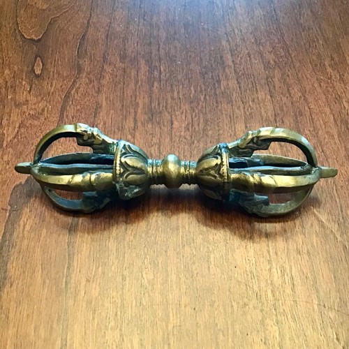 Brass Handcrafted Tibetan Buddhist Vajra Dorje Ritual object 5”