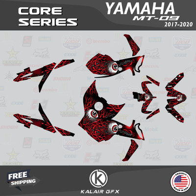 Graphics Kit for YAMAHA MT-09 and FZ-09 (2017-2020) Core - RED