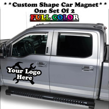 15" Full Color Vehicle Magnets Custom Shape Auto Truck Van Car Signs Custom