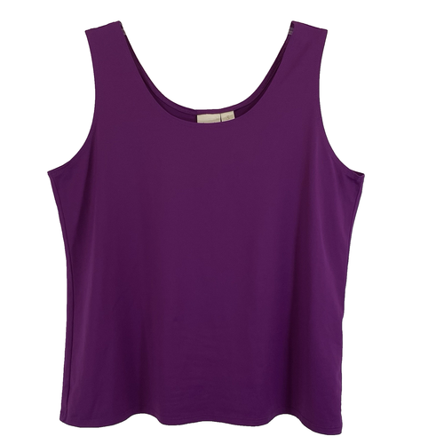 Chicos Größe 3 Tanktop Camisole Top leicht Stretch lila Damen XL