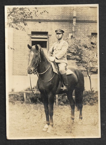 Original WW2 Japanese Photo Imperial Army Horse IJA Japan WWII China Manchuria