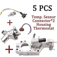 Kit de carcasa de termostato de motor de aluminio para Chevy Cruze Sonic Trax 1,8 L 25192923