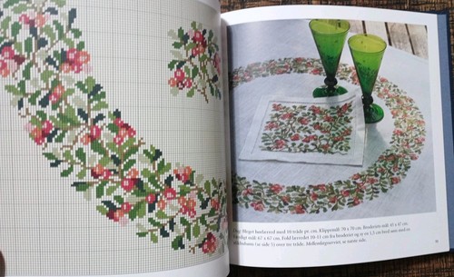 Dinamarca Ingrid Ciruela Danés Artesanía Gremio Bordado Flores y Bayas - Imagen 3 de 10