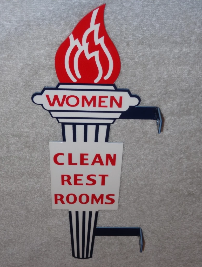 Restroom Sign In Original Advertising Signs (1930-1969) for sale