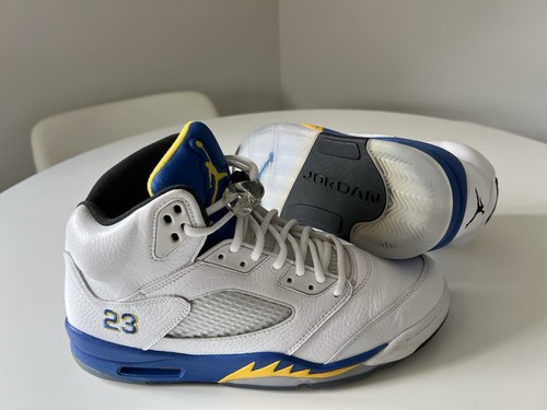 Nike Air Jordan 5 Retro V Laney Größe 10 Herren Basketballschuhe *sehr guter Zustand* selten
