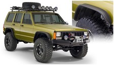Bushwacker 10922-07 Flat Style Fender Flares - Black Textured 4-piece Set