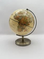 Antique Globe With Metal Arc And Stand 5.5” By  Annova- Great For Office Or Gift