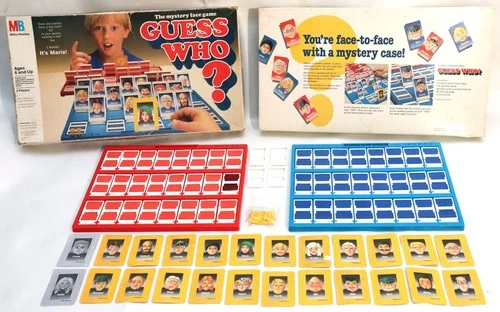 Vintage 1986 Milton Bradley Guess Who Board Game The Mystery Face Game Rare!!!