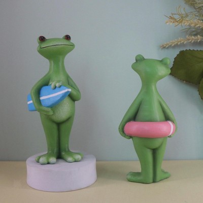 Resin Frosch Skulptur Statue Resin Tier Skulptur Geburtstag Geschenk Rasen Ornament