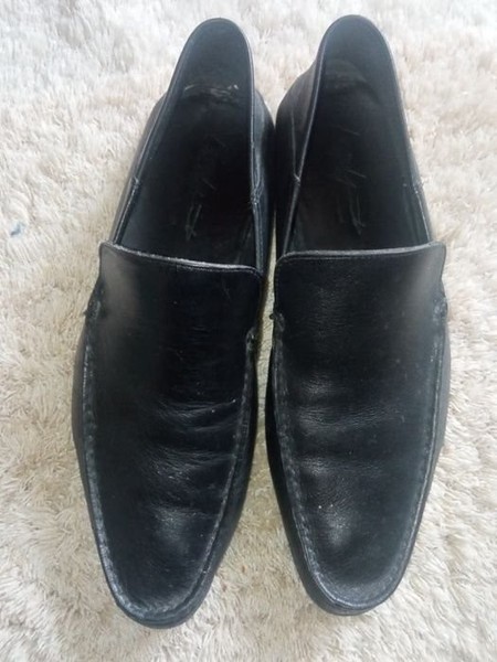 Men Yohji Yamamoto Loafers Black Leather 43