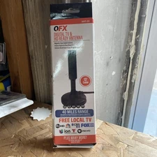 QFX ANT-23 HDTV Indoor Antenna +Magnetic Base +360 Degrees Reception +13ft Cable