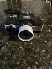 Vintage Minolta 110 Zoom SLR Film Camera With Auto 200x Flash Dented