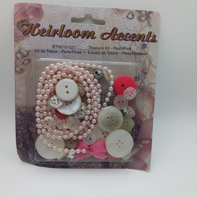 Lot Of 2 Heirloom Accents Treasure Kits Pearl/Pink & Pearl/Gold, Unopened