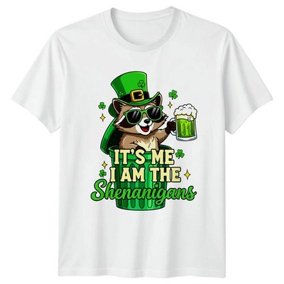 Its Me I Am The Raccoon T-Shirt Trash Panda St Patricks Day