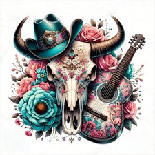 Diamond Art Kits for Adults, Cow Skull Diamond Art Painting Kits for Adults