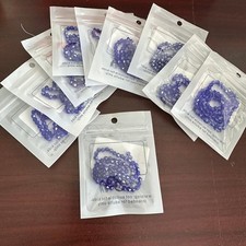 Lot 4mm Sparkling Transparent Faceted Blue Glass Bicone Jewelry Craft Beads