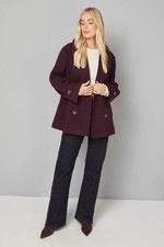 Wallis Berry Coat Womens Smart Jackets & Coats