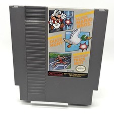 Super Mario Bros. / Duck Hunt / World Class Track Meet (Nintendo NES) Authentic