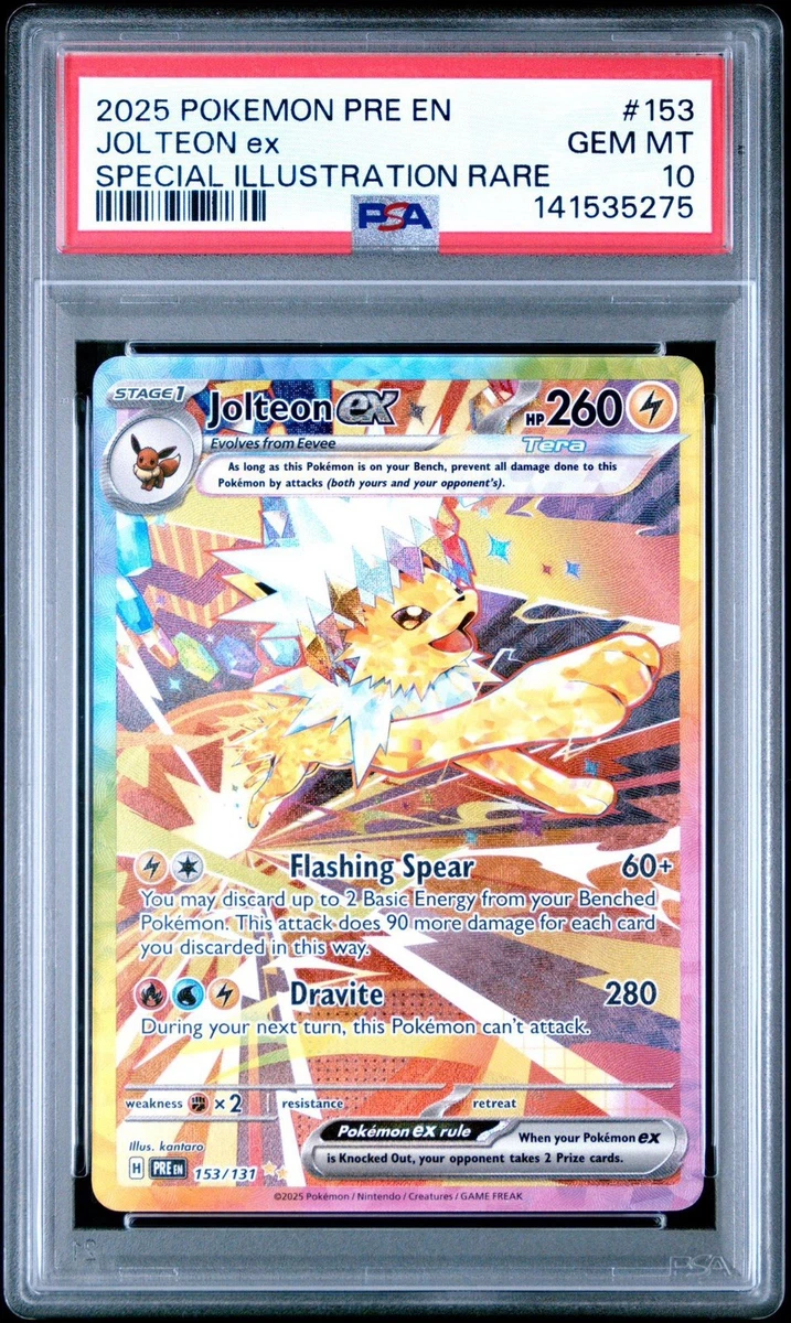 Jolteon Pokémon TCG Professional Sports Authenticator (PSA) Grade