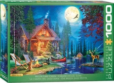 Moon Lake Cabin 1000 Piece Jigsaw Puzzle Eurographics New