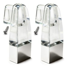 Clear Acrylic Towel Bar Brackets for Alumax Basco Framed Sliding Glass Shower...
