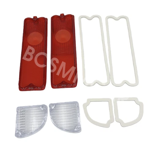 For Chevy Pickup Truck 1967-1972 Tail Light Reverse Light Lens Red With Gaskets
